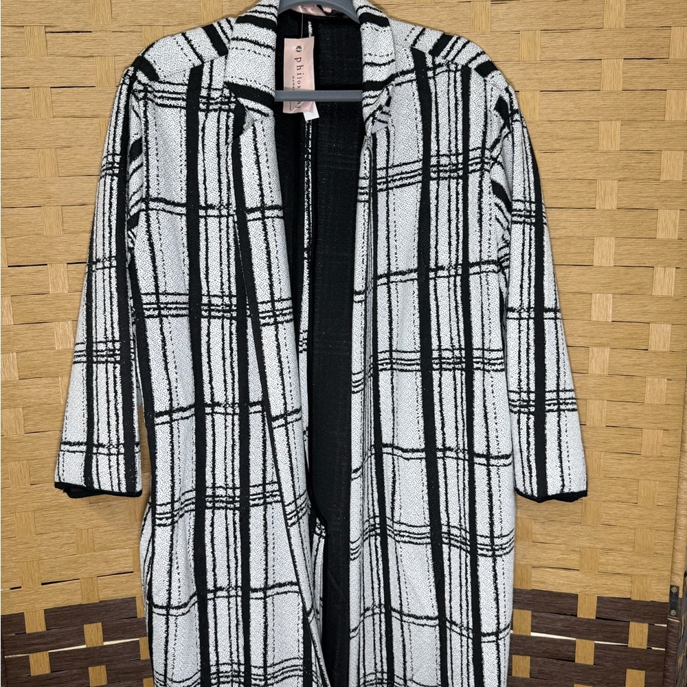Philosophy Black and White Blazer Jacket